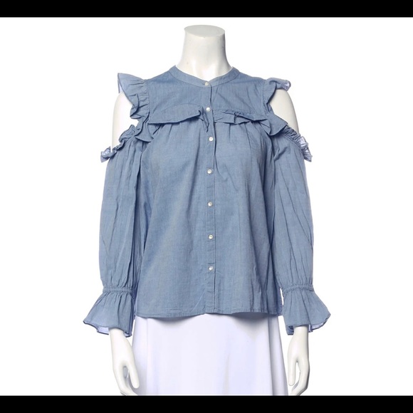 Joie - blouse with shoulder cut out - Picture 1 of 3